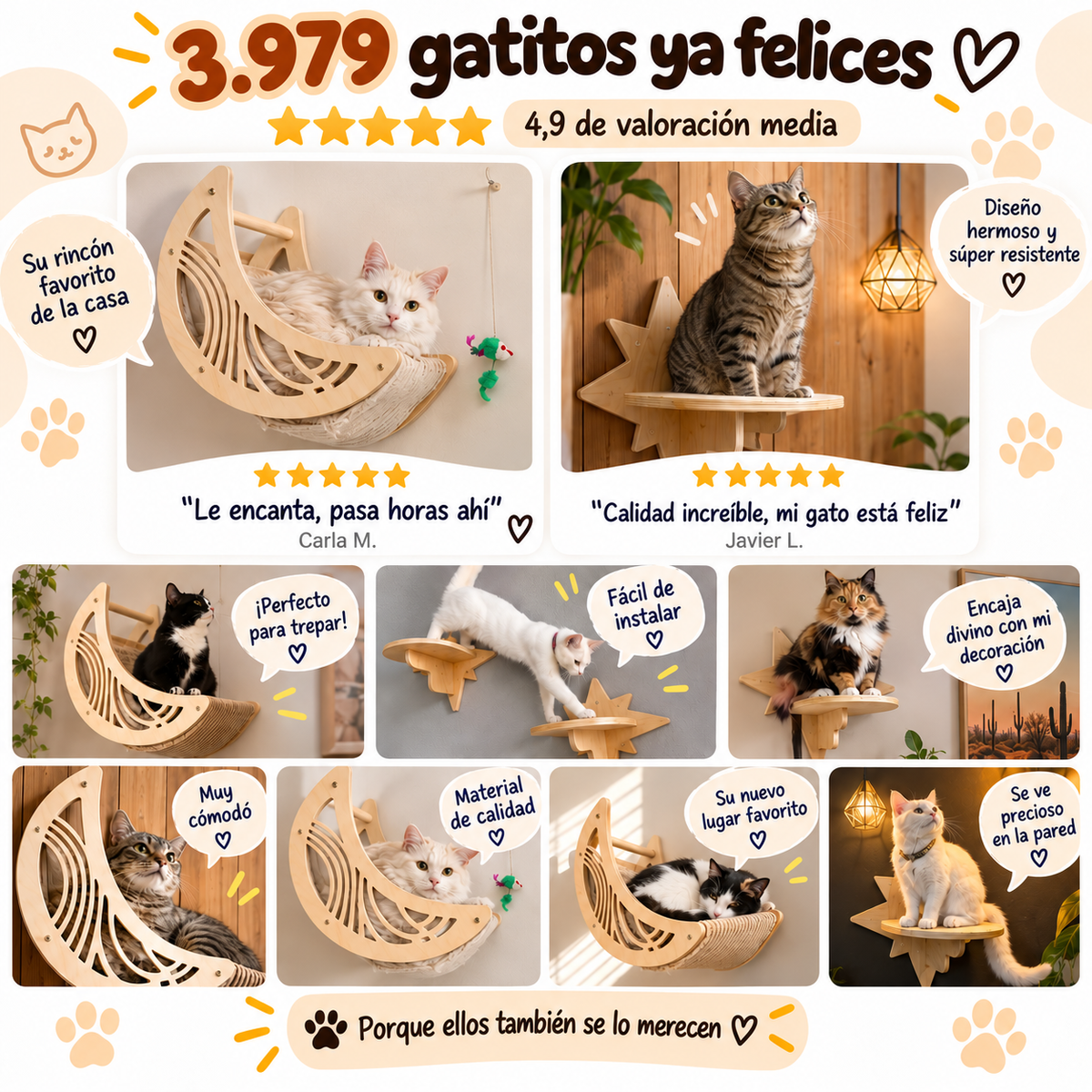 Cama Colgante para Gatos